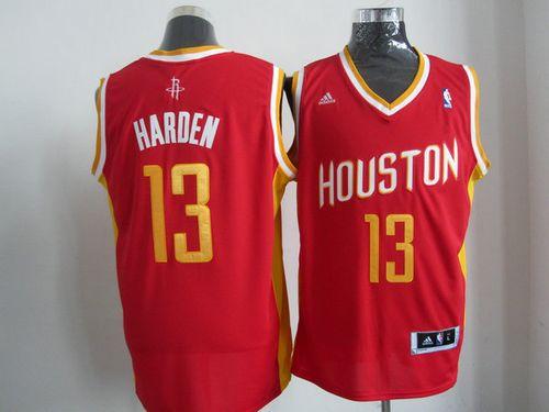 Revolution 30 Rockets #13 James Harden Red Alternate Stitched NBA Jersey - Click Image to Close