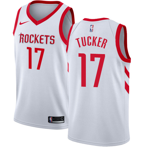 Nike Rockets #17 PJ Tucker White NBA Swingman Association Edition Jersey