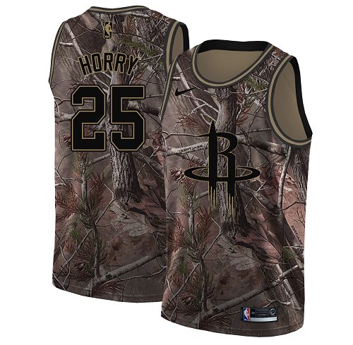 Nike Rockets #25 Robert Horry Camo NBA Swingman Realtree Collection Jersey