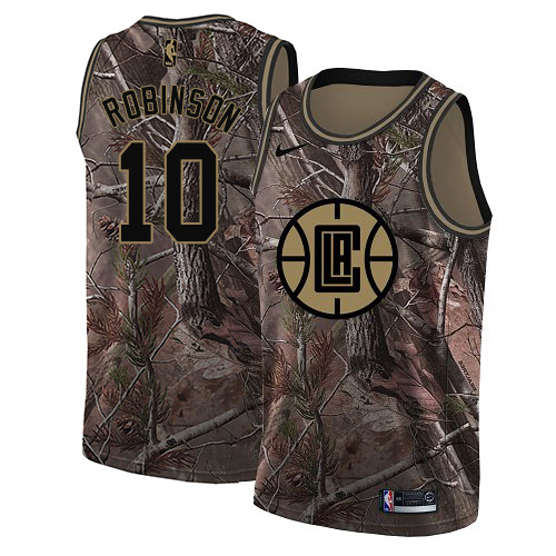 Clippers #10 Jerome Robinson Camo Basketball Swingman Realtree Collection Jersey