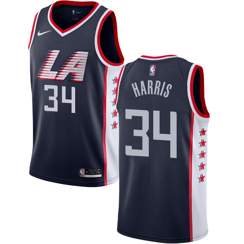 Nike Clippers #34 Tobias Harris Navy NBA Swingman City Edition 2018/19 Jersey