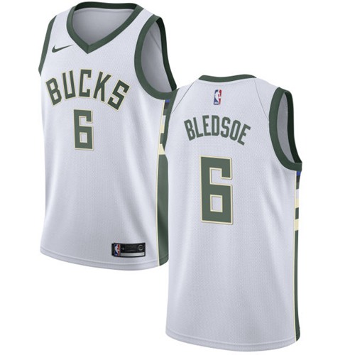 Nike Bucks #6 Eric Bledsoe White NBA Swingman Association Edition Jersey - Click Image to Close