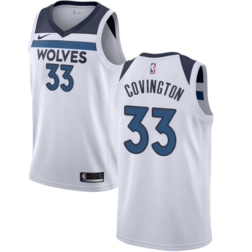 Timberwolves #33 Robert Covington White Basketball Swingman Association Edition Jersey - Click Image to Close