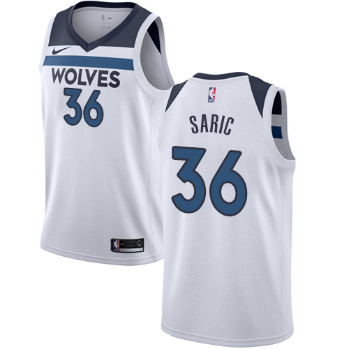 Timberwolves #36 Dario Saric White Basketball Swingman Association Edition Jersey