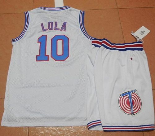 Space Jam Tune Squad #10 Lola Bunny White Stitched Basketball Jersey