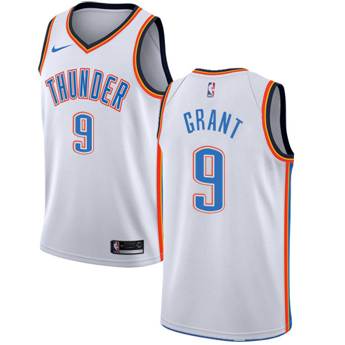 Nike Thunder #9 Jerami Grant White NBA Swingman Association Edition Jersey - Click Image to Close