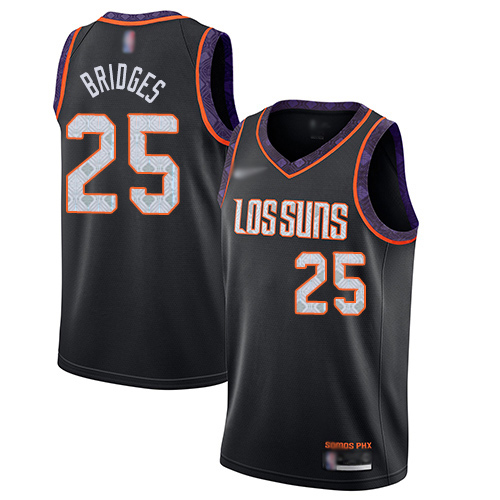 Suns #25 Mikal Bridges Black Basketball Swingman City Edition 2019/20 Jersey - Click Image to Close