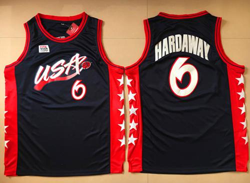 Nike Team USA #6 Penny Hardaway Navy Blue 1996 Dream Team Stitched NBA Jersey