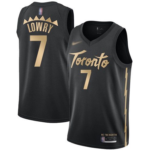 Raptors #7 Kyle Lowry Black Basketball Swingman City Edition 2019/20 Jersey