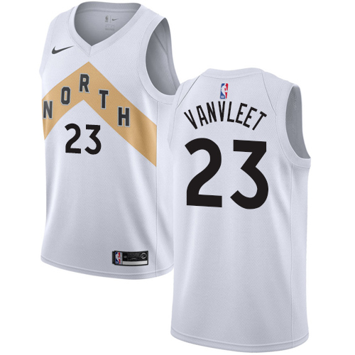 Raptors #23 Fred VanVleet White Basketball Swingman City Edition 2018/19 Jersey - Click Image to Close