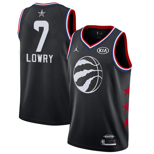 Raptors #7 Kyle Lowry Black Basketball Jordan Swingman 2019 All-Star Game Jersey - Click Image to Close