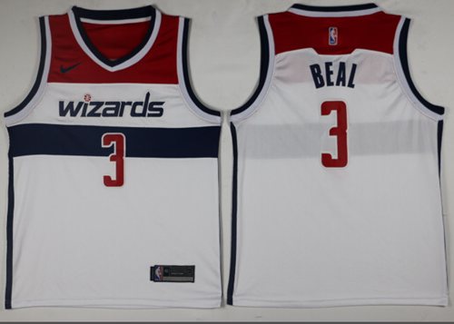 Nike Wizards #3 Bradley Beal White Association Edition NBA Swingman Jersey