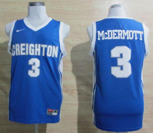 Bluejays #3 Doug McDermott Light Blue Basketball Stitched NCAA Jersey - Click Image to Close