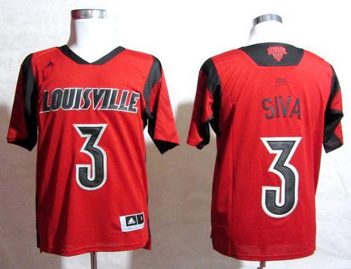 Cardinals #3 Peyton Siva Red Basketball Stitched NCAA Jersey - Click Image to Close