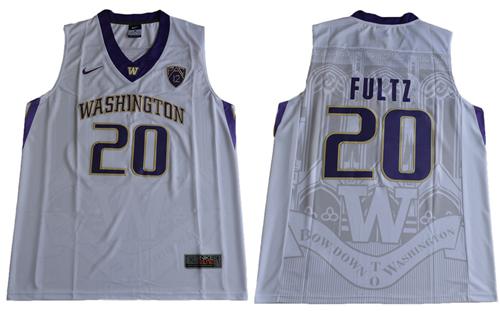 Huskies #20 Markelle Fultz White Basketball Stitched NCAA Jersey - Click Image to Close