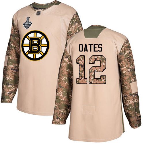 Bruins #12 Adam Oates Camo Authentic 2017 Veterans Day Stanley Cup Final Bound Stitched Hockey Jersey - Click Image to Close