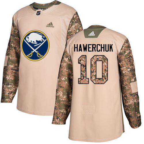 Adidas Sabres #10 Dale Hawerchuk Camo Authentic 2017 Veterans Day Stitched NHL Jersey