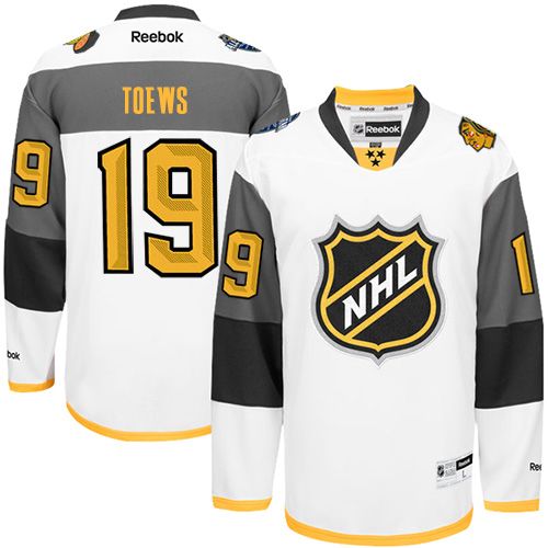 Blackhawks #19 Jonathan Toews White 2016 All-Star Stitched NHL Jersey - Click Image to Close