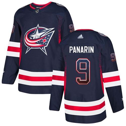 Adidas Blue Jackets #9 Artemi Panarin Navy Blue Home Authentic Drift Fashion Stitched NHL Jersey