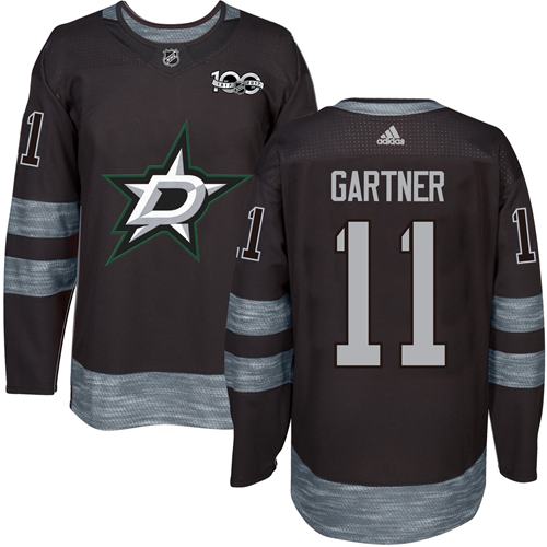 Adidas Stars #11 Mike Gartner Black 1917-2017 100th Anniversary Stitched NHL Jersey