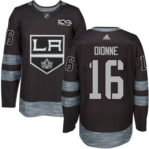 Adidas Kings #16 Marcel Dionne Black 1917-2017 100th Anniversary Stitched NHL Jersey - Click Image to Close