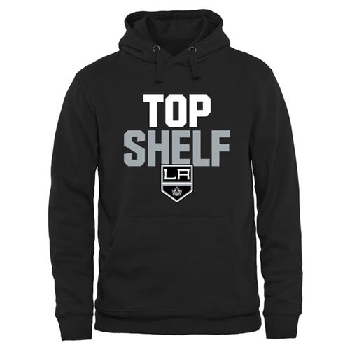 Los Angeles Kings Top Shelf Pullover Hoodie Black - Click Image to Close