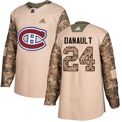 Adidas Canadiens #24 Phillip Danault Camo Authentic 2017 Veterans Day Stitched NHL Jersey - Click Image to Close