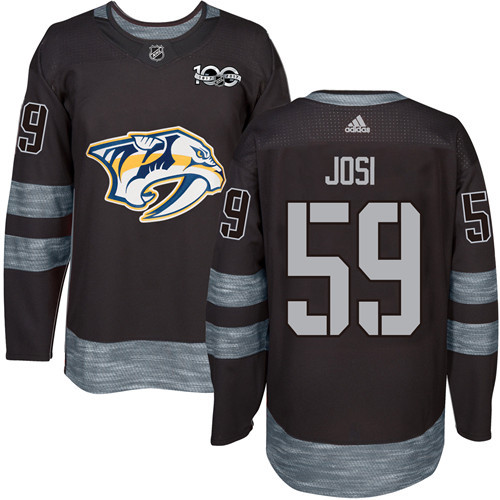 Adidas Predators #59 Roman Josi Black 1917-2017 100th Anniversary Stitched NHL Jersey