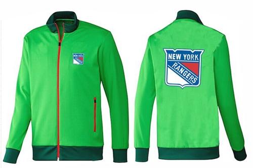 NHL New York Rangers Zip Jackets Green - Click Image to Close