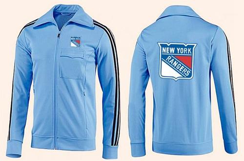 NHL New York Rangers Zip Jackets Light Blue - Click Image to Close