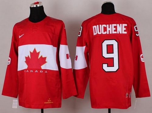 Olympic 2014 CA. #9 Matt Duchene Red Stitched NHL Jersey - Click Image to Close