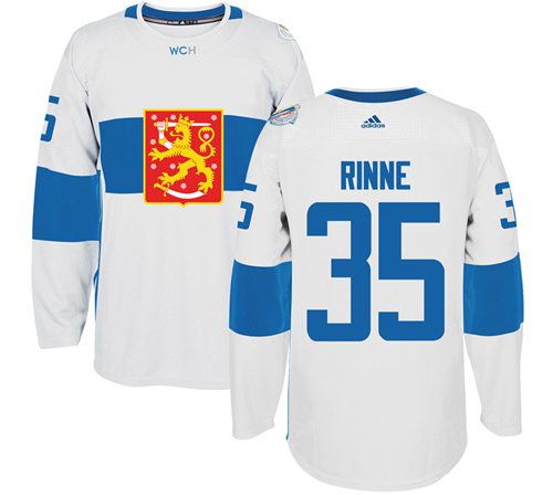 Team Finland #35 Pekka Rinne White 2016 World Cup Stitched NHL Jersey