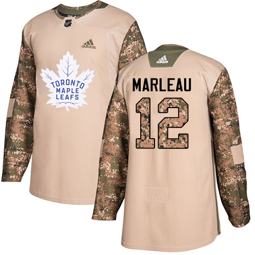 Adidas Maple Leafs #12 Patrick Marleau Camo Authentic 2017 Veterans Day Stitched NHL Jersey - Click Image to Close