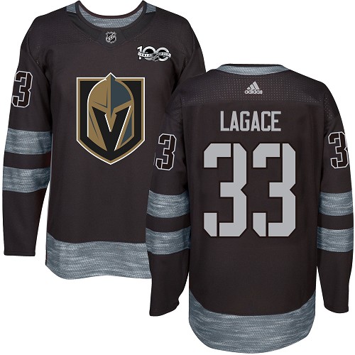 Adidas Golden Knights #33 Maxime Lagace Black 1917-2017 100th Anniversary Stitched NHL Jersey