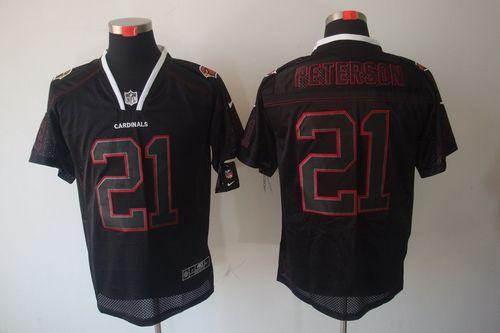 Nike Cardinals #21 Patrick Peterson Lights Out Black Men's Stitched NFL Elite Jersey