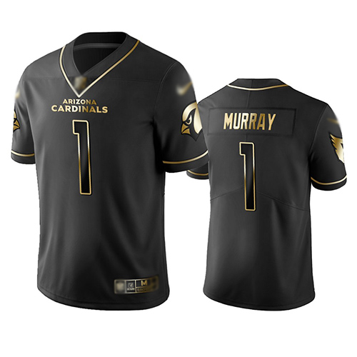 Cardinals #1 Kyler Murray Black Men's Stitched Football Limited Golden Edition Jersey