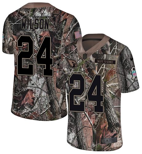 Nike Cardinals #24 Adrian Wilson Camo Men's Stitched NFL Limited Rush Realtree Jersey