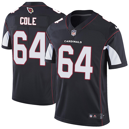 Nike Cardinals #64 Mason Cole Black Alternate Men's Stitched NFL Vapor Untouchable Limited Jersey