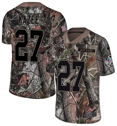 Nike Falcons #27 Damontae Kazee Camo Men's Stitched NFL Limited Rush Realtree Jersey - Click Image to Close