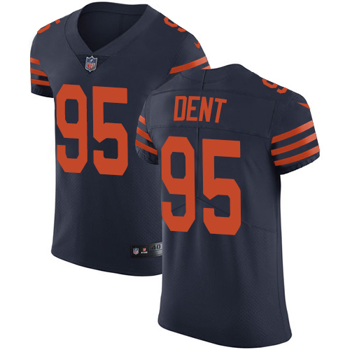 Nike Bears #95 Richard Dent Navy Blue Alternate Men's Stitched NFL Vapor Untouchable Elite Jersey - Click Image to Close