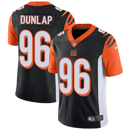 Nike Bengals #96 Carlos Dunlap Black Team Color Men's Stitched NFL Vapor Untouchable Limited Jersey