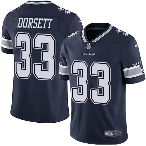 Nike Cowboys #33 Tony Dorsett Navy Blue Team Color Men's Stitched NFL Vapor Untouchable Limited Jersey