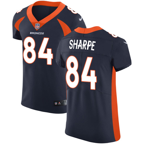 Nike Broncos #84 Shannon Sharpe Navy Blue Alternate Men's Stitched NFL Vapor Untouchable Elite Jersey