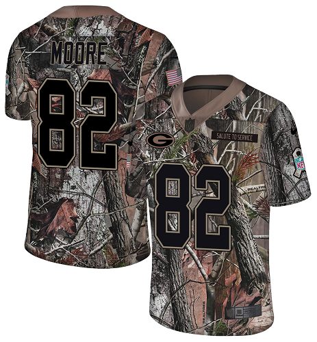 Nike Packers #82 J'Mon Moore Camo Men's Stitched NFL Limited Rush Realtree Jersey