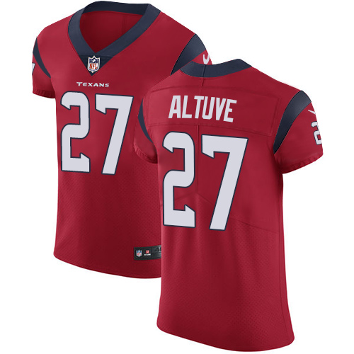 Nike Texans #27 Jose Altuve Red Alternate Men's Stitched NFL Vapor Untouchable Elite Jersey - Click Image to Close