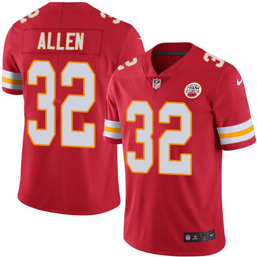 Nike Chiefs #32 Marcus Allen Red Team Color Men's Stitched NFL Vapor Untouchable Limited Jersey - Click Image to Close