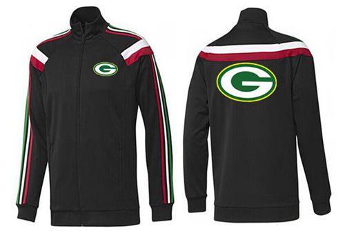 NFL Green Bay Packers Team Logo Jacket Black_2 - Click Image to Close