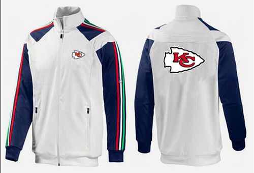 NFL Kansas City Chiefs Team Logo Jacket White_2