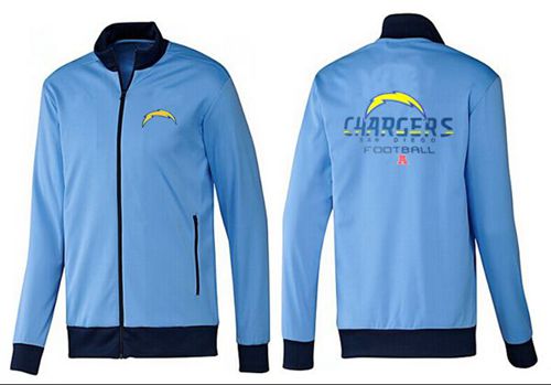 NFL Los Angeles Chargers Victory Jacket Light Blue - Click Image to Close