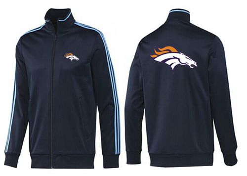 NFL Denver Broncos Team Logo Jacket Dark Blue_2 - Click Image to Close